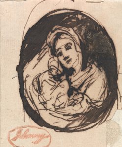 お母さんと子供 作： George Romney